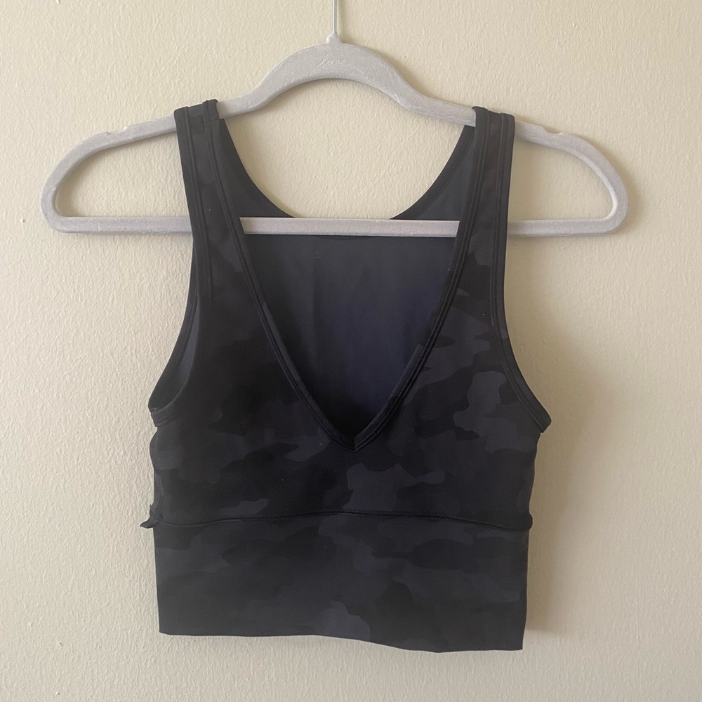 Reversible black camo lululemon tank top